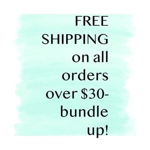 FREE SHIPPING on all bundles (or items) over 30$!